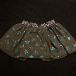 Army green skirt with blue stars